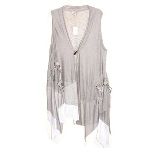 Emma G Long Duster Topper Vest